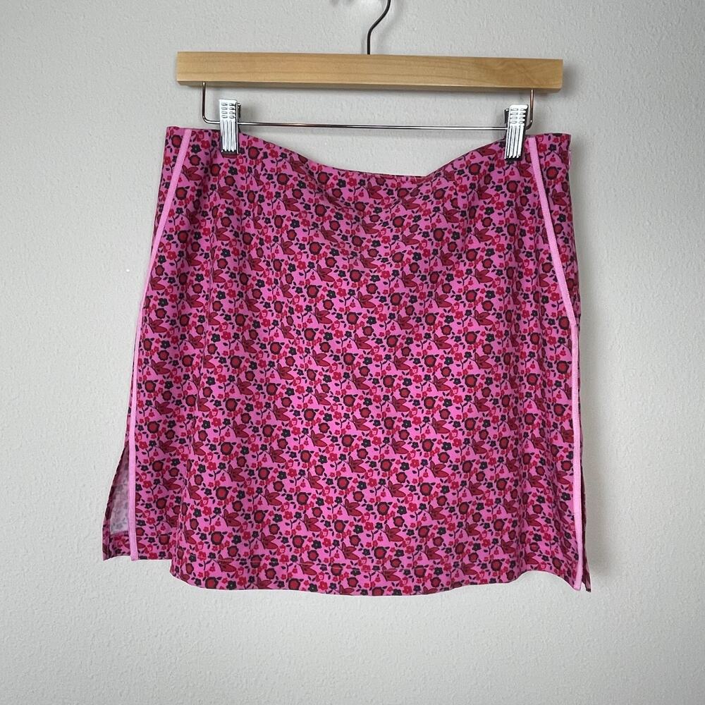 Golftini Take Flight Skort Size 6 Pink Blue Red Floral Golf Tennis Skirt